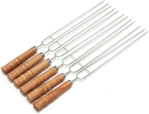 Outdoor Barbecue Fork Stainless Steel Skewer Fork Barbecue Tool Set - Image 2