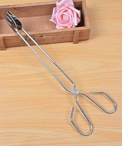 Cooking Tongs BBQ Tools Accessories Kitchen Cooking Stainless Steel Barbecue Clip Metal Food Pliers Scissors Tongs Length 31 cm 2
