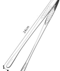TEMKIN Cooking Tongs Stainless Steel Food Tongs Long Handle Non-Slip Barbecue Tongs Steak Tongs Food Clip Kitchen Cooking Tools Accessories Tongs 2