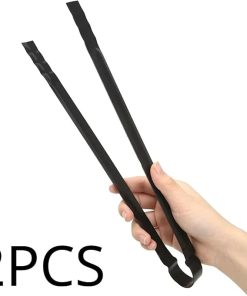 Fire Tongs Barbecue Charcoal Tong Charcoal Grill Fire Tongs Stainless Steel Barbecue Tongs Picker Tool Outdoor Camping Cooking Tool(1PC) () 2