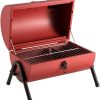 Habrur Charcoal Grill BBQ Grill Portable Outdoor Barbecue Home BBQ Accessories Barbecue Grill Outdoor Travel Barbecue Tools Outdoor Barbecue Grill (Color : Rojo)