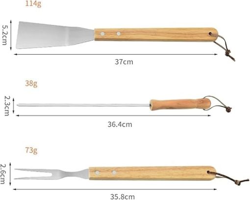 Tools Set Outdoor BBQ Tools Griddle Accessories Set Stainless Steel Grill BBQ Spatula Kit - Image 2