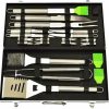 BBQ Grill Accessories Kit, 8Pcs Stainless Steel Set with Griddle Cleaning Kit & Wooden Handle, Includes Carry Bag 4