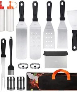 BBQ Grill Accessories Set for Men,Premium Grilling Accessories for Outdoor Camping, Complete BBQ Tools for Father's Day,Thanksgiving,Christmas.