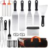 BBQ Grill Accessories Set for Men,Premium Grilling Accessories for Outdoor Camping, Complete BBQ Tools for Father's Day,Thanksgiving,Christmas.