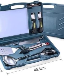 Heavy Duty BBQ Grill Tool Set, Stainless Steel BBQ Accessories Kit with Carrying Case, for Outdoor Camping and Barbecue 2