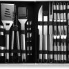 MaGiLL Outdoor BBQ Stainless Steel BBQ Tools Accessories Aluminum Box BBQ Tools Kit