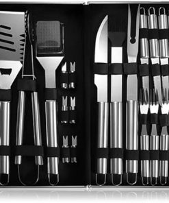MaGiLL Outdoor BBQ Stainless Steel BBQ Tools Accessories Aluminum Box BBQ Tools Kit