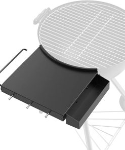 SafBbcue Charcoal Grill Table Shelf Compatible with Weber 22" Charcoal Kettle Grills, 22" Master Touch & Original Kettle Charcoal Grill Side Shelf BBQ Fold Table