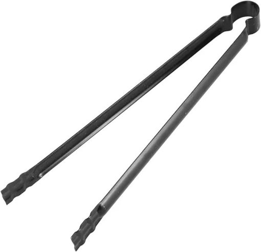 Fire Tongs Barbecue Charcoal Tong Charcoal Grill Fire Tongs Stainless Steel Barbecue Tongs Picker Tool Outdoor Camping Cooking Tool(1PC) ()