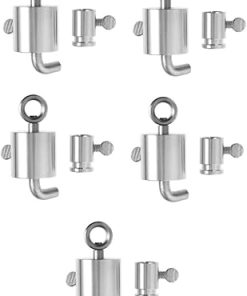 Totority 5 Sets Sturdy Rotisserie Rack Rotisserie Weight Stainless Steel Spit Balance for Even Cooking