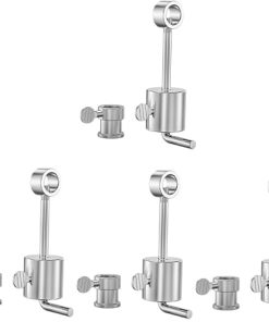 BESPORTBLE 4 Sets Rotisserie Attachment Grill Spit Rod Stopper Stainless Steel Spit Weight for Versatile Cooking