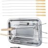 YARNOW 12pc Stainless Steel BBQ Tool Set Tongs Grilling Utensils Kit for Outdoor Cooking Grill Tool Set for Men 4