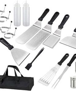 Cooking Tools Grill Griddle Spatula Scraper Combination 18pcs Outdoor Griddle Accessory Kit for Home Cooking Accessories