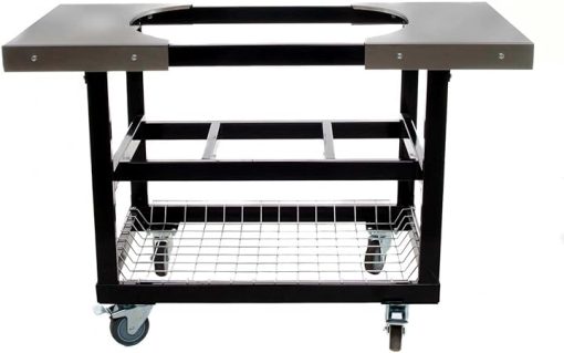 52 in. Cart w Basket and Stainless Steel Side Table