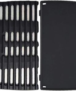 Cast Iron Cooking Griddle 6559 for Weber Q Parts Grid Grate 7645 Grill Part Replacement Parts for Weber Q200, Q220, Q240, Q260, Q2000, Q2200, Q2400 Series Gas Grill