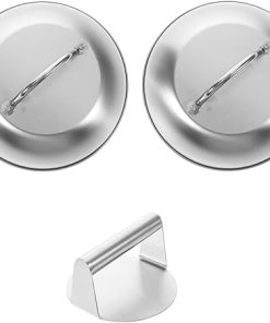 Cabilock 304 Stainless Steel Burger Press Cover Griddle Accessories for Outdoor Cooking