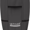 ULTCOVER Outdoor Waterproof Charcoal Kamado Joe Grill Cover for 22-24 inch Big Green Egg Char-Griller Char-Broil and Other Round Smokers Size Up to 36” Dia x 45” H, Black