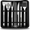 7pcs Stainless Steel Grill Tool Set for Men, Heavy Duty Grilling Accessories Kit for Backyard, BBQ Utensils Set with Carry Box 4
