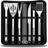 12 PCS BBQ Grill Accessories Set, Stainless Steel BBQ Tools Kit for Men, Women, Camping & Backyard Barbecue