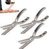 Rib Membrane Remover Stainless Steel Tool Kit, The Ultimate Rib Prep Tool for BBQ Enthusiasts, BBQ Rib Skinner, Ergonomic Design for Easy Membrane Removal (3Pcs) 3