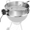 Onlyfire Rotisserie Grill Basket, 3 Pack Stainless Steel Rotisserie Accessory for Any Grill, Fits for 1/2″ Hexagon, 3/8″ Hexagon, 3/8″ Square & 5/16″ Square Spit Rod, Global Patent 3