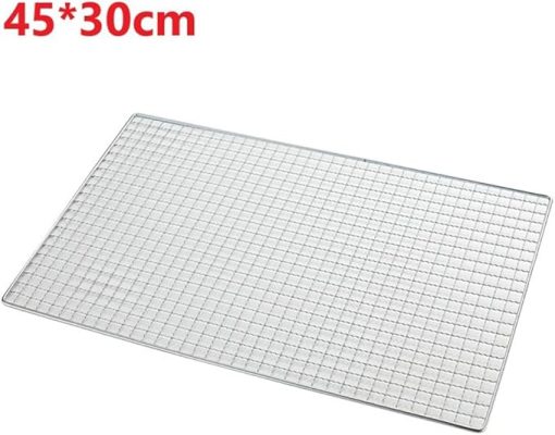 Stainless Steel BBQ Grill Net - Durable Carbon Grill Mesh for Perfect Barbecue Cooking(45x30cm) - Image 2