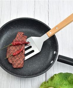 Grill Accessories,4 PCS Wooded BBQ Accessories Grilling Tools,Stainless Steel BBQ Tools Grill Tools Set for Cooking 2