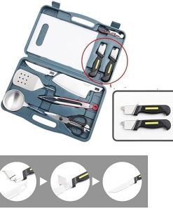 8 PCS BBQ Grill Tools Set Stainless Steel BBQ Tools Set Portable Grill Accessories with Carrying Case Our Barbecue Utensils are The Best Choice for Outdoor Life 2