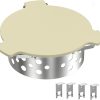 Skyflame Charcoal Heat Controller for 22” Kettle Grills, Stainless Steel BBQ Smoking Gilling Kit with Ceramic Heat Deflector Plate - U.S. Design Patent, Turns Your Charcoal Grill Into a Smoker