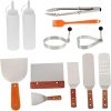 20Pcs BBQ Grill Tools Set, Stainless Steel Grilling Accessories with Storage Bag, for Outdoor Camping, Barbecue, and Picnic 4