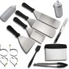 BBQ Grill Accessories Grilling Tools Set, 7PCS Stainless Steel BBQ Accessories with Carry Bag, Barbecue Utensils Set 3