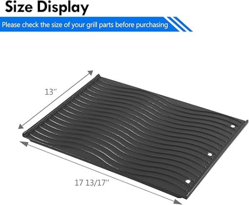 Prestige 500 56040 56041 Reversible Griddle Replacement Part for Napoleon Prestige 500 RSIB Prestige Pro 500 P500RSIBPSS-3 BIPRO500RBNSS-3 P500RSIBNSS-3 Cast Iron Flat Top Griddle Insert Plate - Image 2