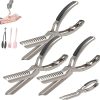 Rib Prep Tool Membrane Remover, Rib Membrane Remover Stainless Steel Tool Kit, Ribs Skinner for BBQ Enthusiasts – Ergonomic Design for Easy Membrane Removal – Dishwasher Safe BBQ Accessories(3pcs) 3