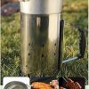 Charcoal Chimney Starter, Charcoal Grill Fire Starter Barbecue BBQ Camping Outdoor Cooking Tools Accessories for Fish Trips and Garden 3