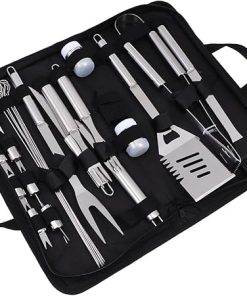 Mipcase BBQ Tools Kit 12pc Grilling Utensils Set Barbecue Accessories for Outdoor Grill Camping Cookware