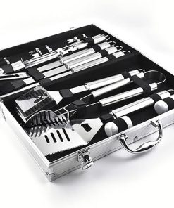 SEFAX 18 Piece Cookware Kit, Portable Camping Kitchen Utensil Set – BBQ Tools Set, Grill Accessories, Perfect for Travel, Picnics, RVs, Camping, BBQs, Parties 2