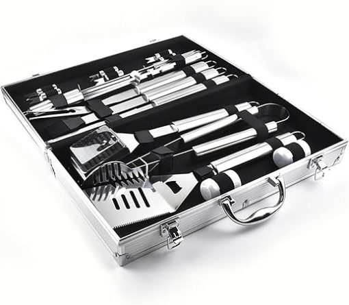 SEFAX 18 Piece Cookware Kit, Portable Camping Kitchen Utensil Set - BBQ Tools Set, Grill Accessories, Perfect for Travel, Picnics, RVs, Camping, BBQs, Parties - Image 2