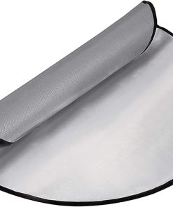 Barbecue Fire Mat Camping Fireproof Cloth Picnic BBQ Heat Insulation Pad High Temperature Anti-Scald Flame Retardant Cloth (Size : 32in)