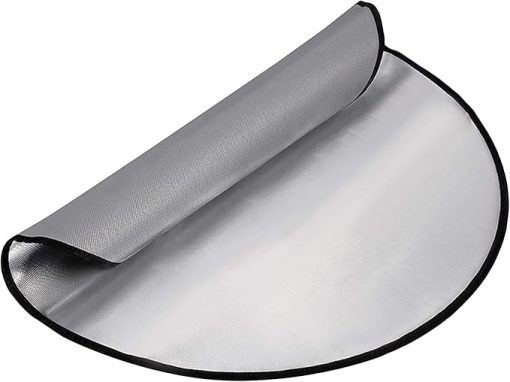 Barbecue Fire Mat Camping Fireproof Cloth Picnic BBQ Heat Insulation Pad High Temperature Anti-Scald Flame Retardant Cloth (Size : 32in)