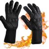 1 Pair Silicone Microwave Kitchen Gloves Cooking Grill Oven Mitts(D)