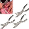 Rib Prep Tool Membrane Remover,Rib Membrane Removal Tool,Meat Rib Separator,Rib Skinner Membrane Removal Tool,Rib Membrane Remover Stainless Steel Tool,Dishwasher Safe BBQ Accessories(3pcs) 4