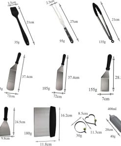 15-Piece BBQ Grill Accessories Set with Carry Bag – Outdoor Grilling Tools for BBQ, Camping, Kitchen 2