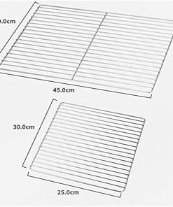 KeuLen Stainless Steel Wire Grill Rack,Grids Grates Barbecue net Stainless Steel Rectangular Square roof Grid Grid mesh Tools Outdoor Accessories 2