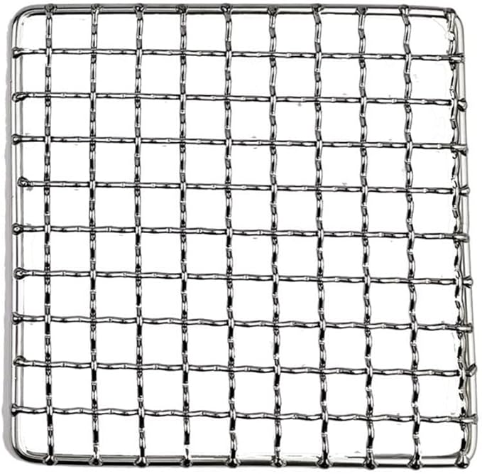 Stainless Steel BBQ Grill Net Mesh for Korean Barbecue, Non-Stick Grilling Mats, Outdoor BBQ Grill Rack, Camping Accessory Stainless Steel BBQ Grill Net Mesh for Korean Barbecue, Non-Stick Grilling Mats, Outdoor BBQ Grill Rack, Camping Accessory