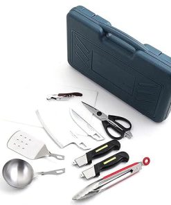 Blacklight BBQ Grill Accessories, Stainless Steel BBQ Tools Set for Men & Women Grilling Utensils Accessories with with Carrying Case, Ideal for Camping, Kitchen Indoor Outdoor 2