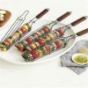 Grilling Basket Nonstick Barbecue Grill Basket Tools Grill Mesh for Meat Hamburger BBQ