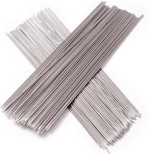 Sturdy Bbq Sticks 100pcs 38.5cm Stainless Steel Skewers for Grilling Outdoor Barbecue Tools