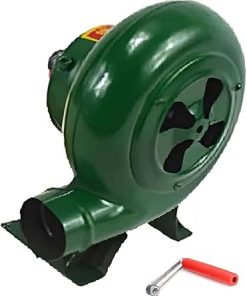 Iron Gear Popcorn Fan Manual Fan, Cooking Manual BBQ Air Blower, Heavy Duty Manual Forge Blower, Outdoor Fast Fire Starter Bellows, for Camping Barbecue Charcoal Grills Accessories(300W)