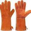 Barbecue Gloves Heat Resistant Oven Kitchen Baking Cooking Welding Gloves Camping Grill Tools